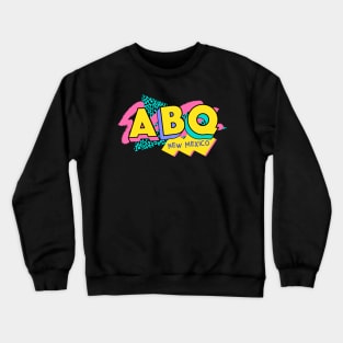 Albuquerque, New Mexico Retro 90s Logo Crewneck Sweatshirt